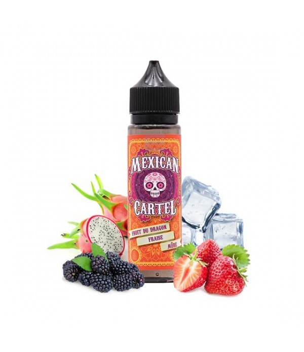 E-liquide Fruit du Dragon Fraise Mûre 50 mL - Mex...