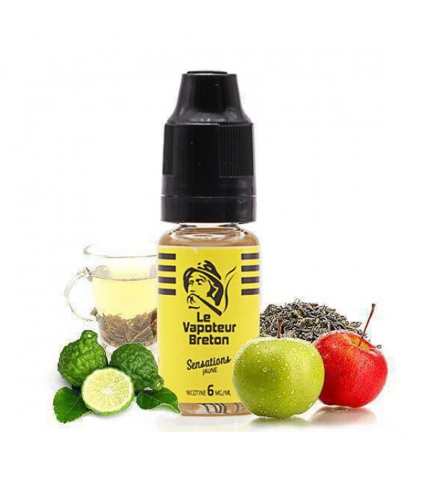 E-liquide Jaune Sensations 10 mL - Le Vapoteur Breton