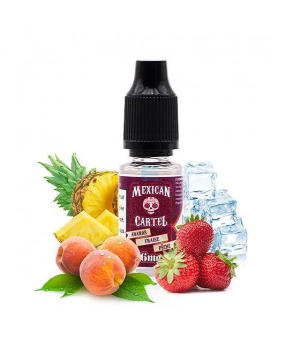 E-liquide Ananas Fraise Pêche 10 mL - Mexican Car...