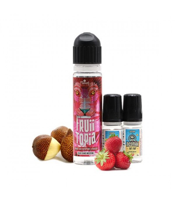 E-liquide Fruit du Serpent Fraise 60 mL - Fruiitopia (Le French Liquide)